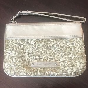 Gold Sequined Wristlet